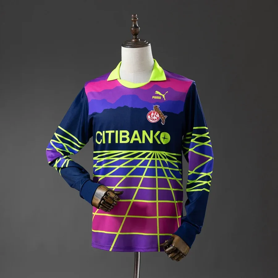 1. FC Köln Retro-Trikot 1991/92 Torwart Heim – Vorderseite