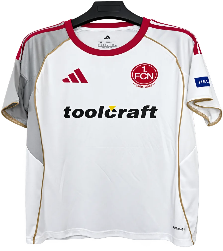 1. FC Nürnberg Retro-Trikot 2025/26 Auswärts – Vorderseite