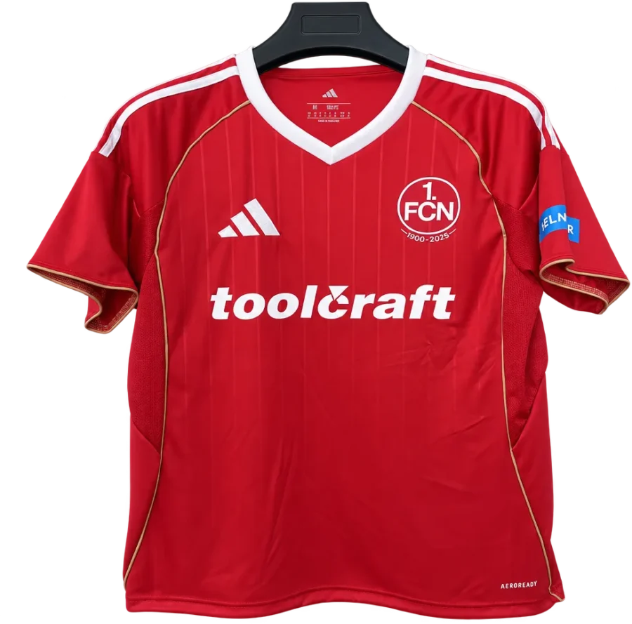1. FC Nürnberg Retro-Trikot 2025/26 Heim – Vorderseite