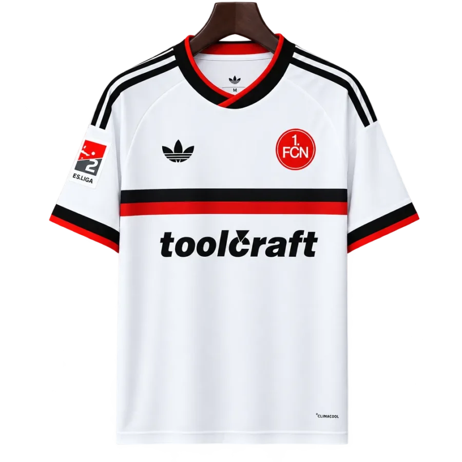 1. FC Nürnberg Retro-Trikot 2026/27 Auswärts – Vorderseite