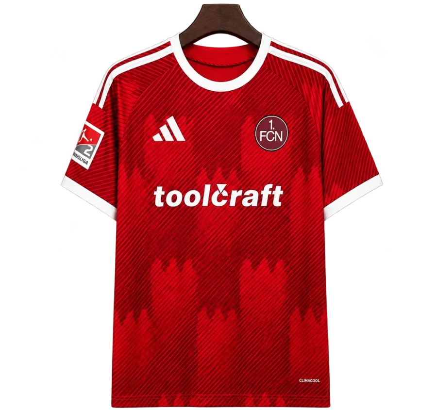 1. FC Nürnberg Retro-Trikot 2026/27 Heim – Vorderseite