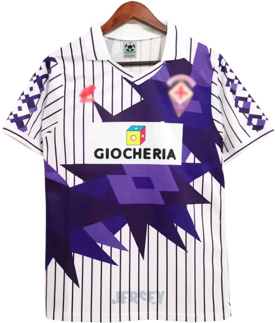 AC Florenz Retro-Trikot 1991/92 Auswärts – Vorderseite