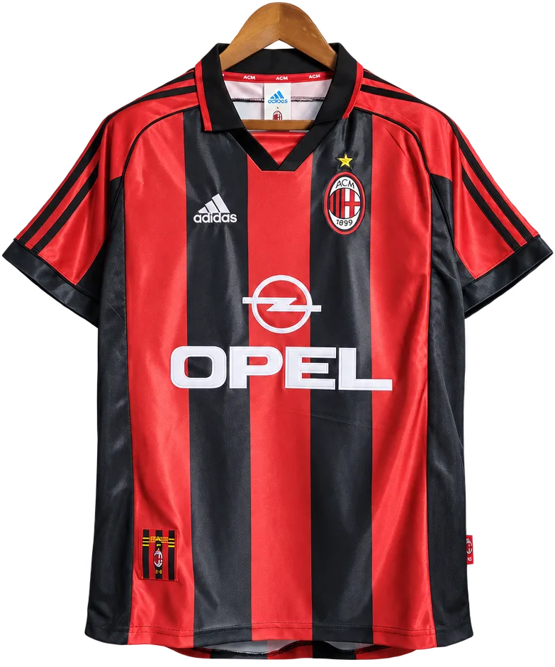 AC Mailand Retro-Trikot 1998/99 Heim – Vorderseite