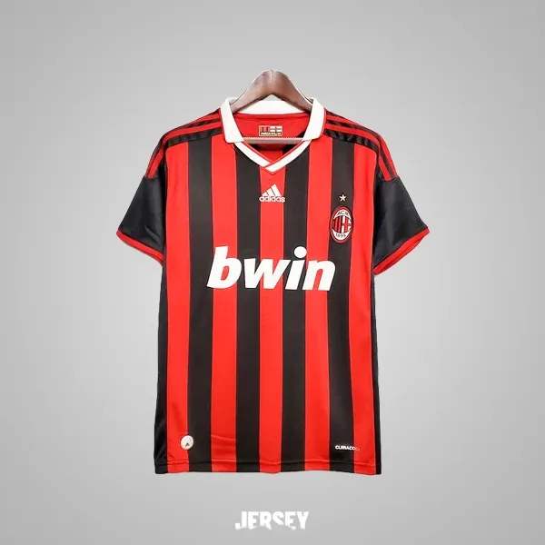 AC Mailand Retro-Trikot 2009/10 Heim – Vorderseite
