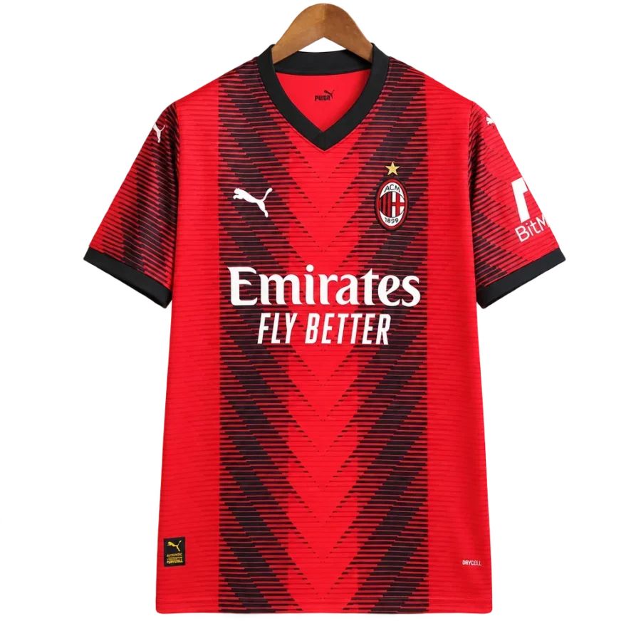 AC Mailand Retro-Trikot 2023/24 Heim – Vorderseite