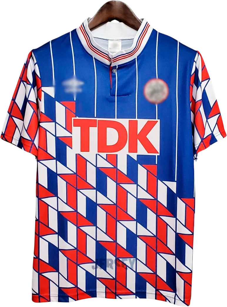 Ajax Amsterdam Retro-Trikot 1990 Auswärts – Vorderseite