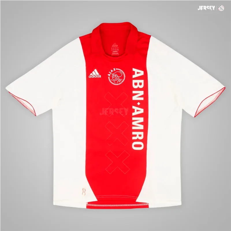 Ajax Amsterdam Retro-Trikot 2007/08 Heim – Vorderseite
