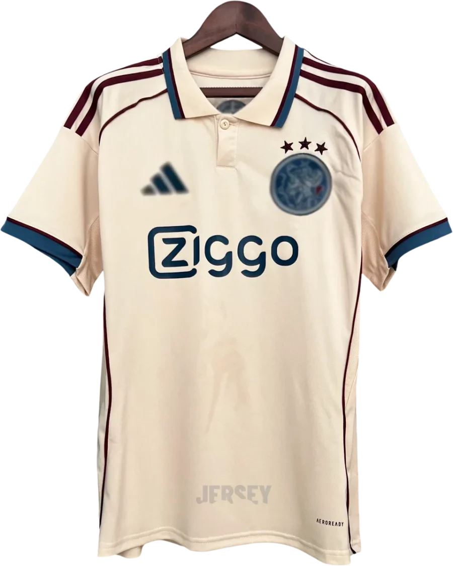 Ajax Amsterdam Retro-Trikot 2025/26 Ausweich – Vorderseite
