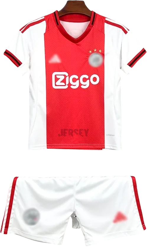 Ajax Amsterdam Retro-Trikot 2025/26 Heim für Kinder – Vorderseite