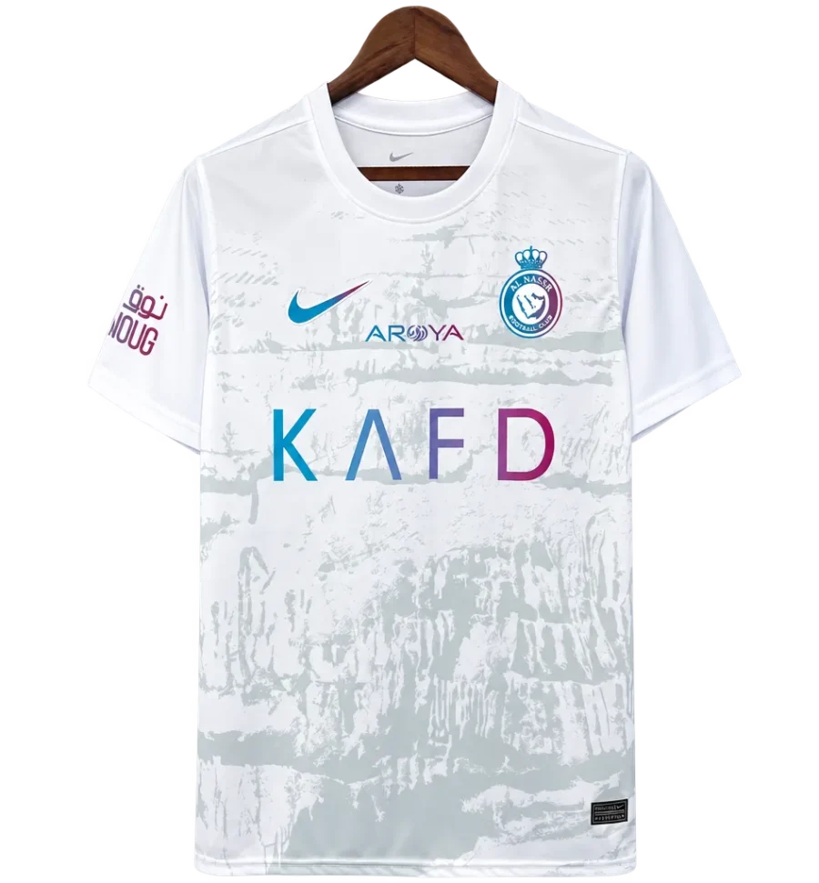 Al-Nassr Retro-Trikot 2023/24 Ausweich – Vorderseite