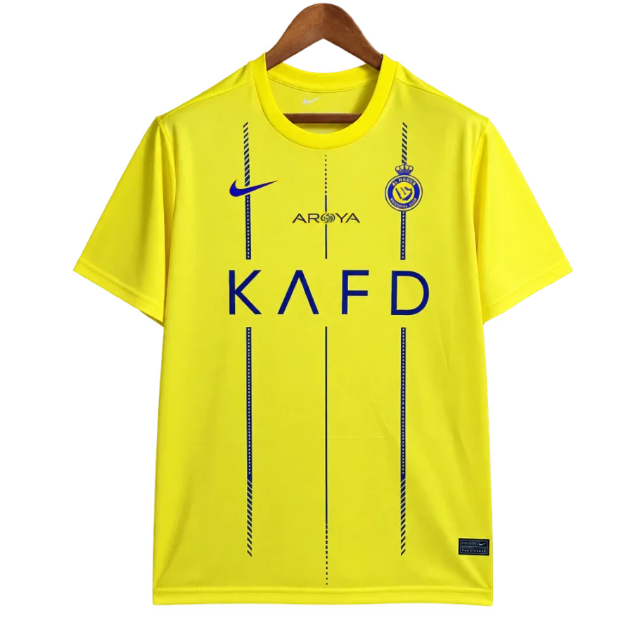 Al-Nassr Retro-Trikot 2023/24 Heim – Vorderseite