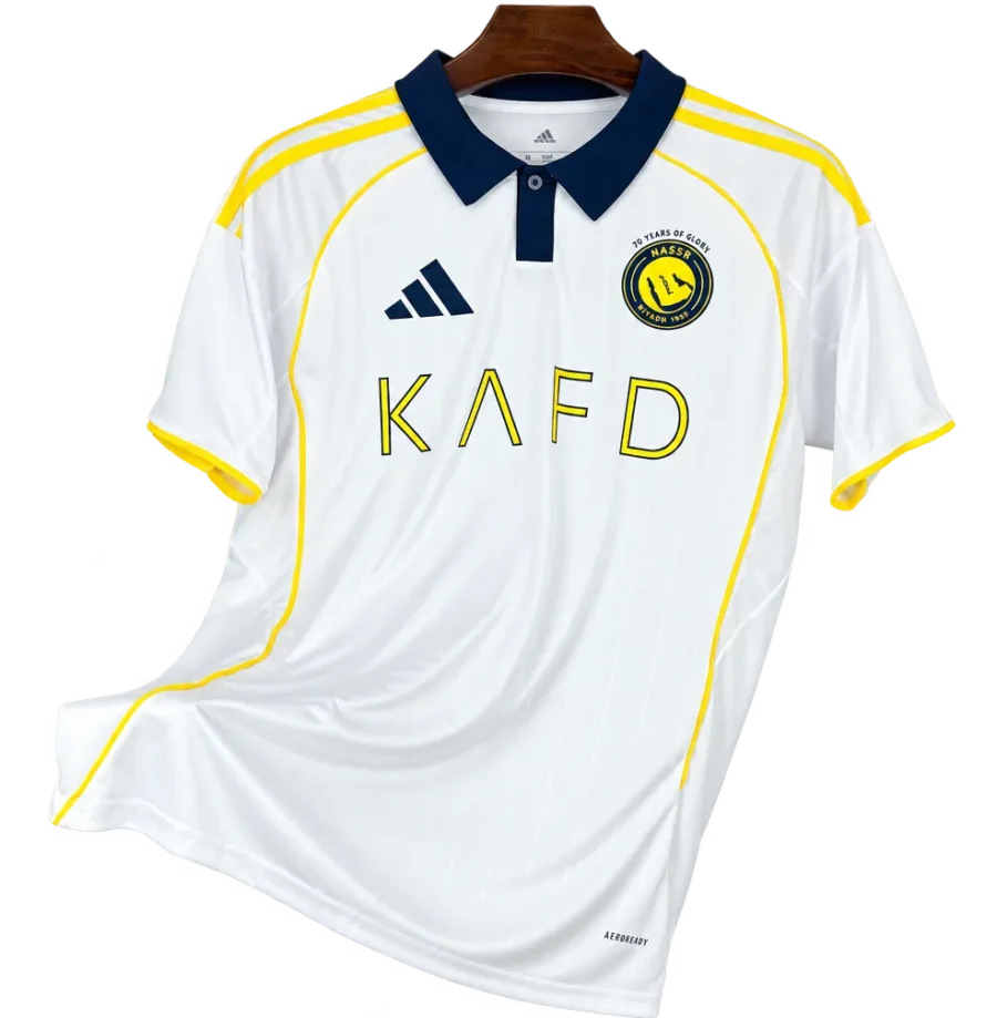 Al-Nassr Retro-Trikot 2025/26 Ausweich – Vorderseite