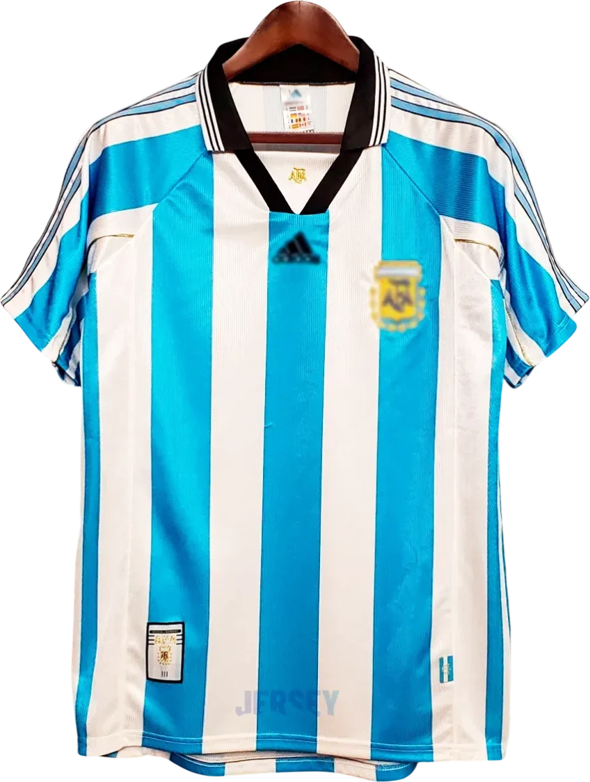 Argentinien Retro-Trikot 1998 Heim – Vorderseite