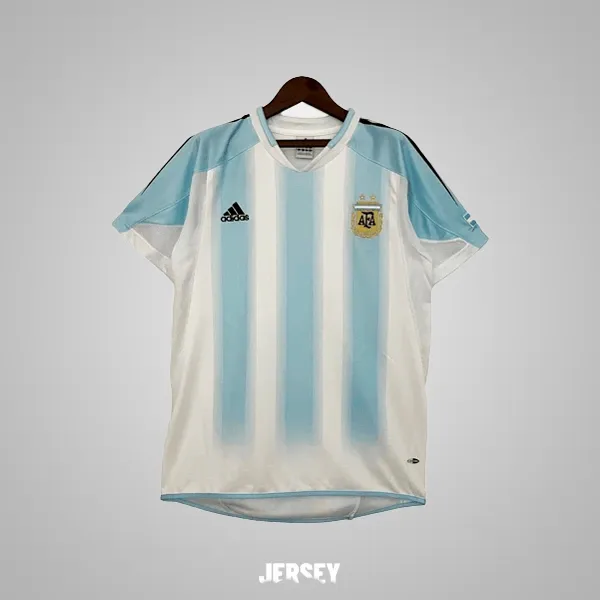 Argentinien Retro-Trikot 2004 Heim – Vorderseite