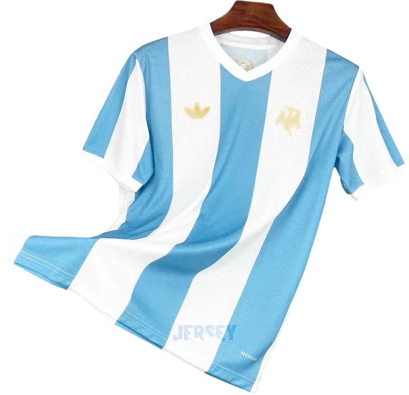 Argentinien Retro-Trikot 2024 Heim 50 Jahre – Vorderseite