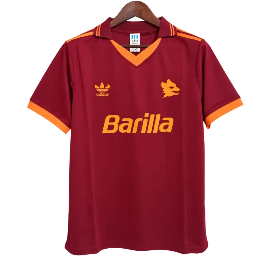 AS Rom Retro-Trikot 1992–94 Heim – Vorderseite