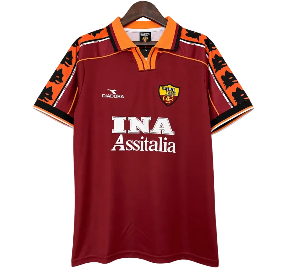 AS Rom Retro-Trikot 1998/99 Heim – Vorderseite