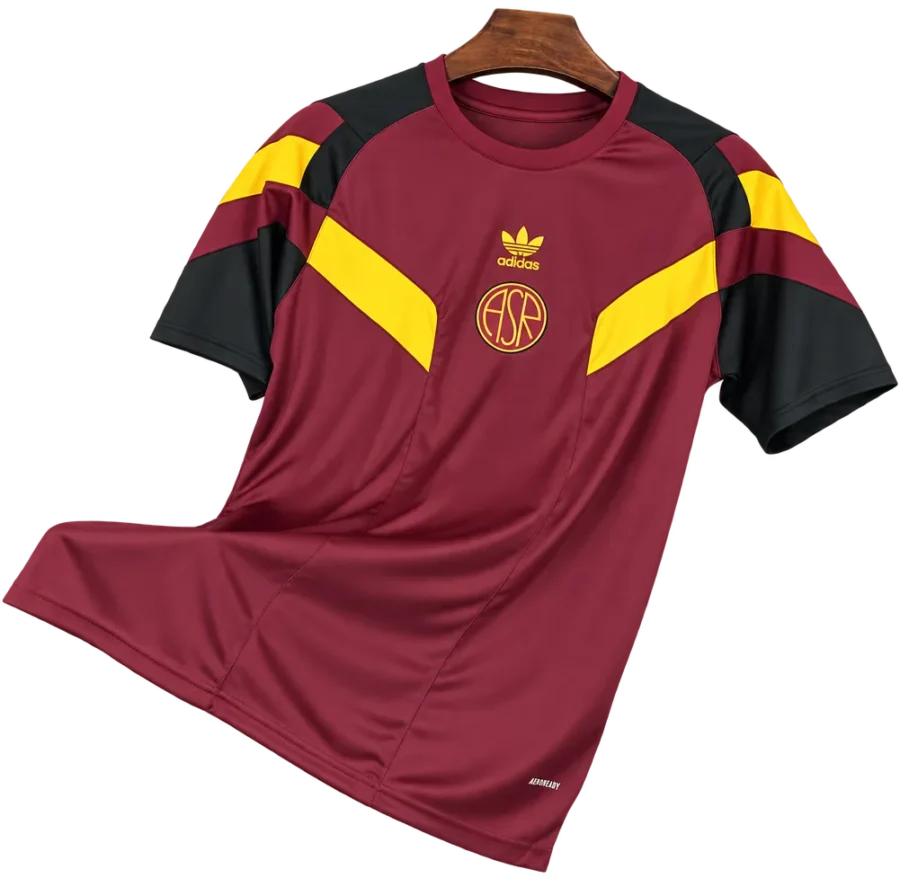 AS Rom Retro-Trikot 2024/25 Sonderedition Originals – Vorderseite