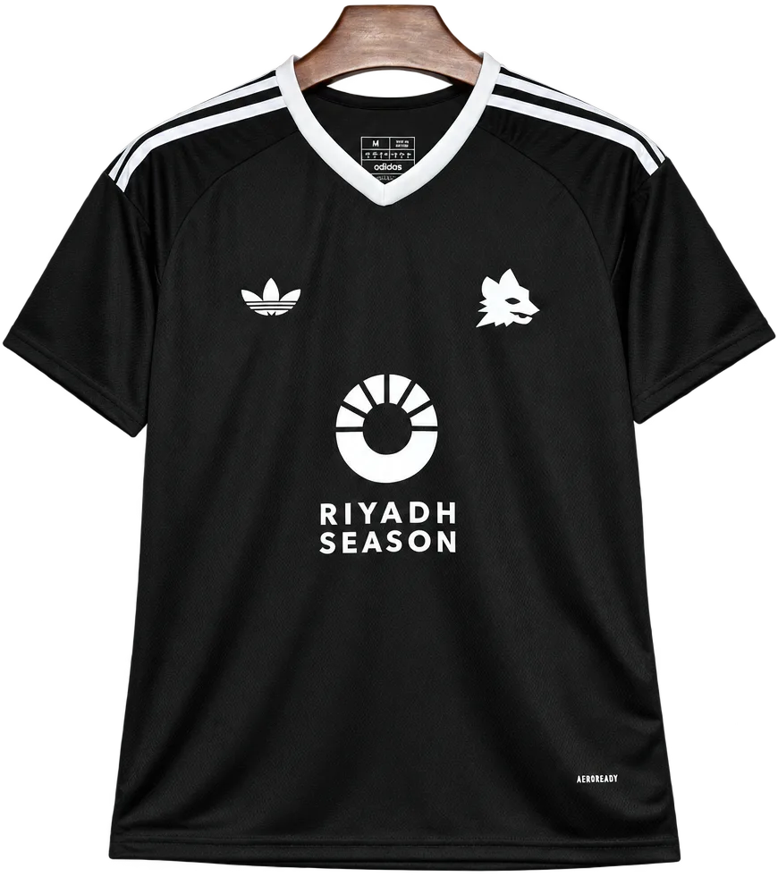 AS Rom Retro-Trikot 2024/25 Training – Vorderseite