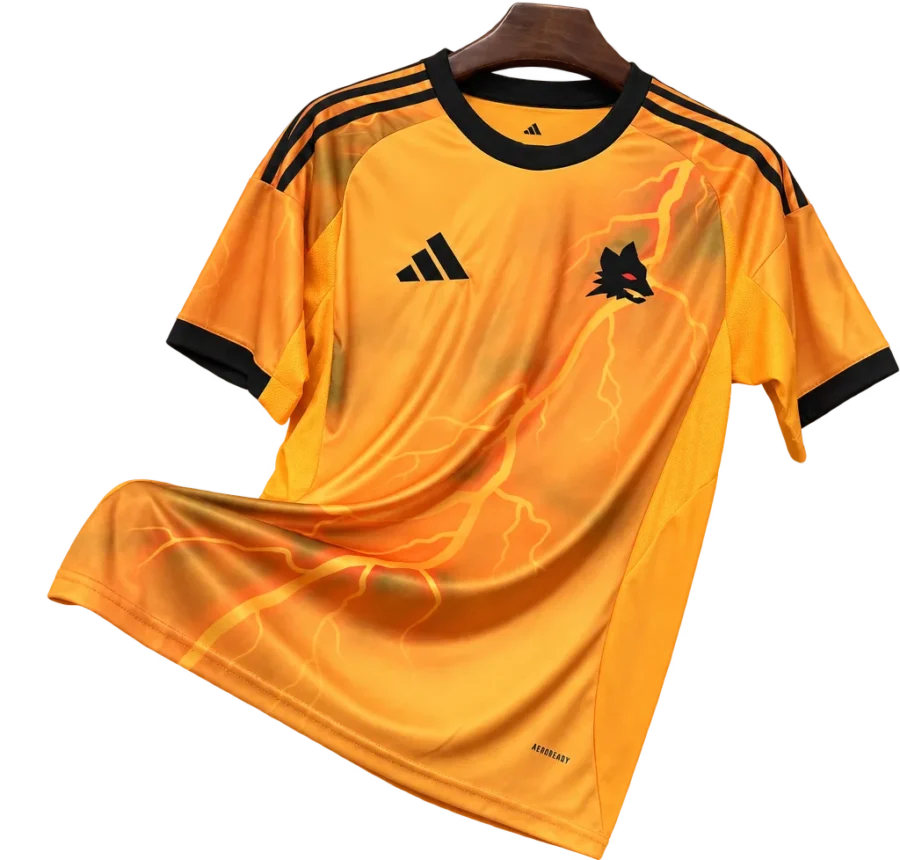 AS Rom Retro-Trikot 2025/26 Auswärts – Vorderseite