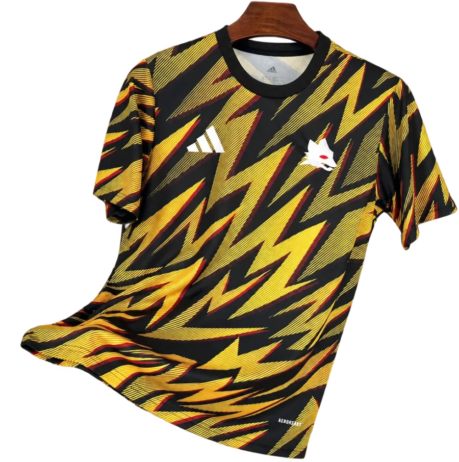 AS Rom Retro-Trikot 2025/26 Training – Vorderseite