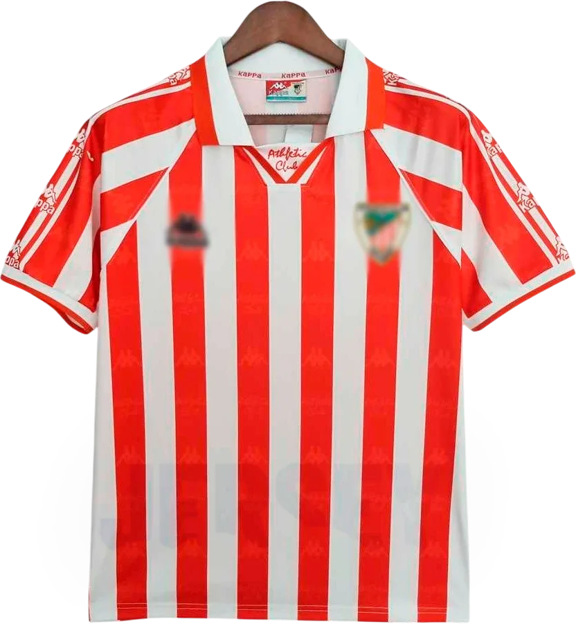 Athletic Bilbao Retro-Trikot 1995/96 Heim – Vorderseite