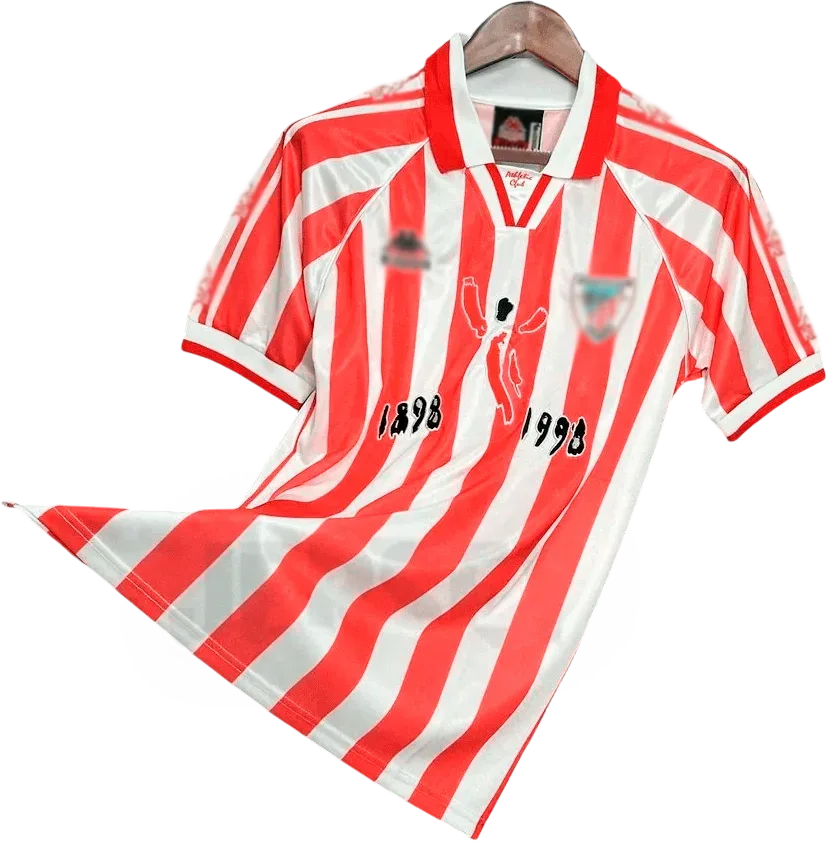 Athletic Bilbao Retro-Trikot 1998/99 Heim 100 Jahre – Vorderseite