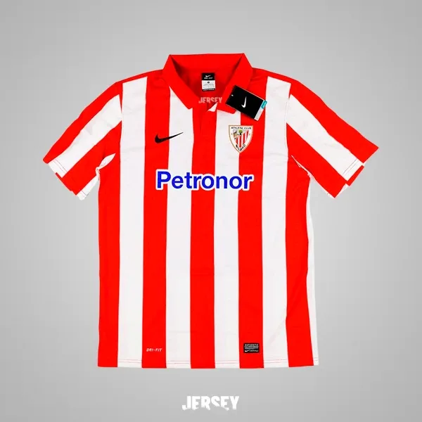 Athletic Bilbao Retro-Trikot 2013/14 Heim – Vorderseite