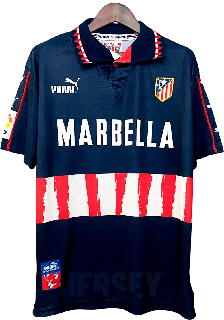 Atlético Madrid Retro-Trikot 1997/98 Auswärts – Vorderseite