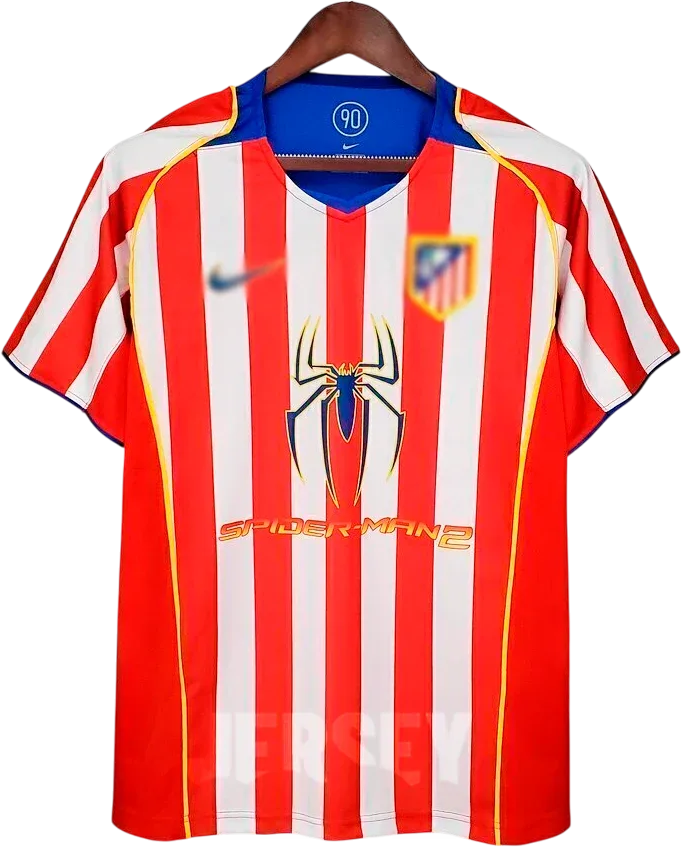 Atlético Madrid Retro-Trikot 2004/05 Heim – Vorderseite