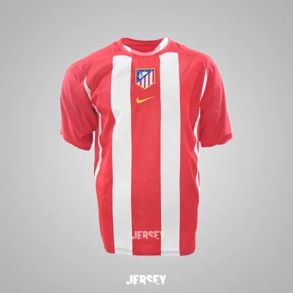 Atlético Madrid Retro-Trikot 2005/06 Heim – Vorderseite