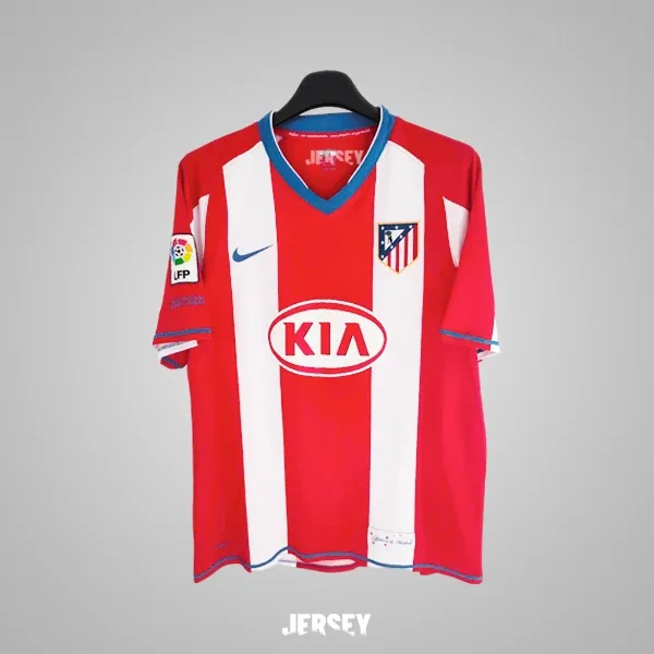 Atlético Madrid Retro-Trikot 2007/08 Heim – Vorderseite