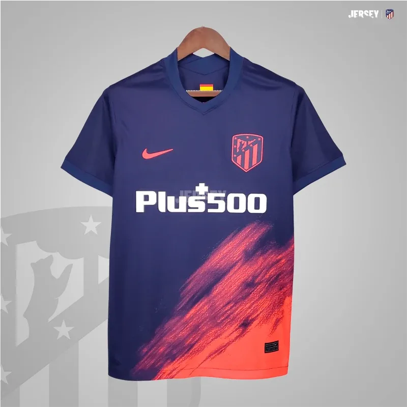 Atlético Madrid Retro-Trikot 2021/22 Auswärts – Vorderseite