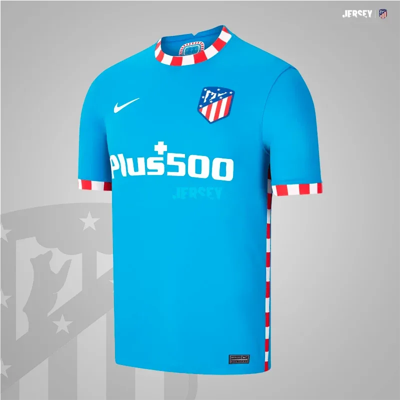 Atlético Madrid Retro-Trikot 2021/22 Ausweich – Vorderseite