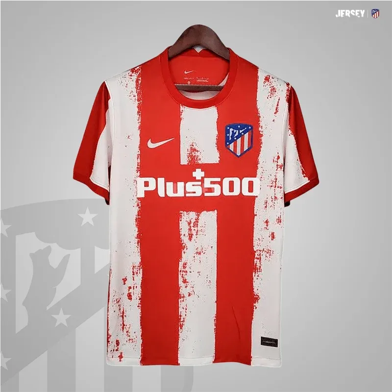 Atlético Madrid Retro-Trikot 2021/22 Heim – Vorderseite