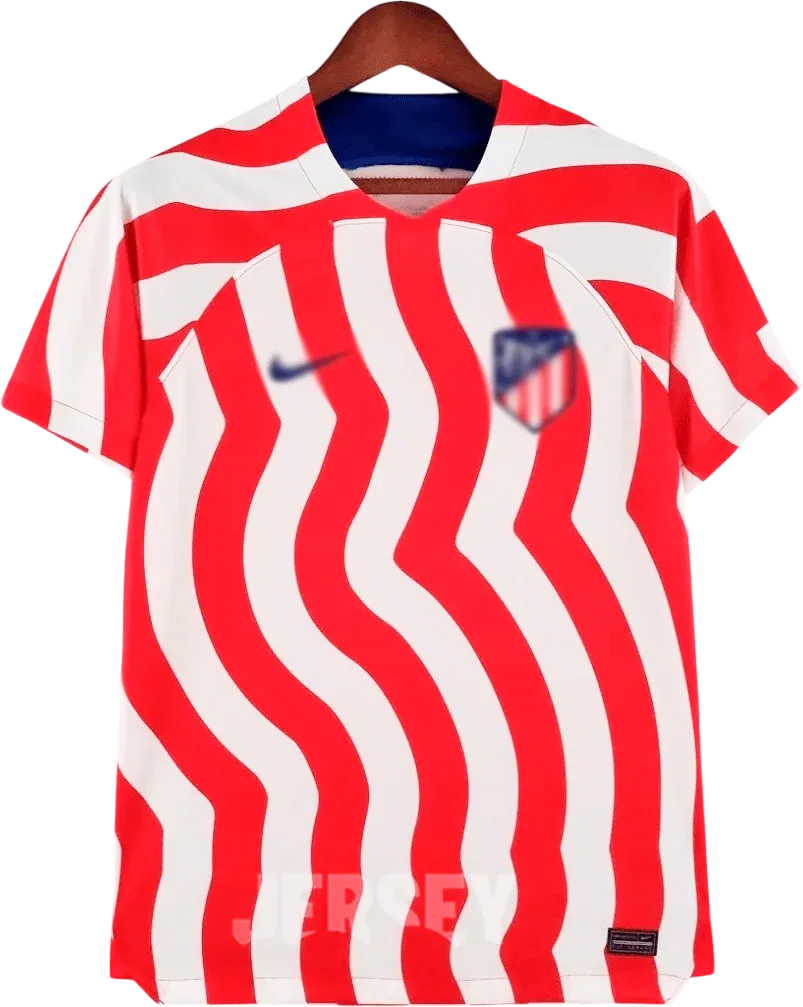 Atlético Madrid Retro-Trikot 2022/23 Heim – Vorderseite