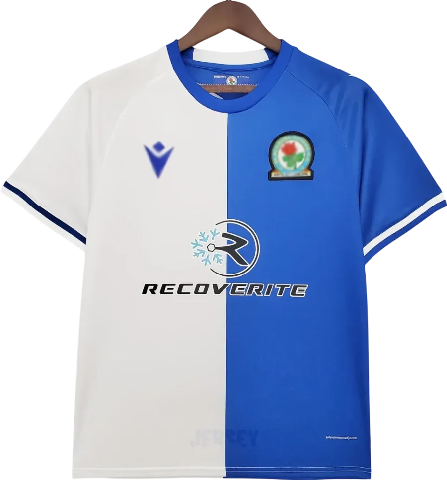 Blackburn Rovers Retro-Trikot 2021/22 Heim – Vorderseite