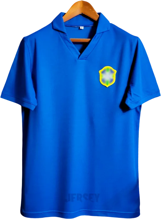 Brasilien Retro-Trikot 1957 Auswärts – Vorderseite