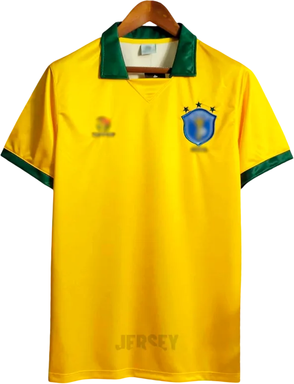 Brasilien Retro-Trikot 1986 Heim – Vorderseite