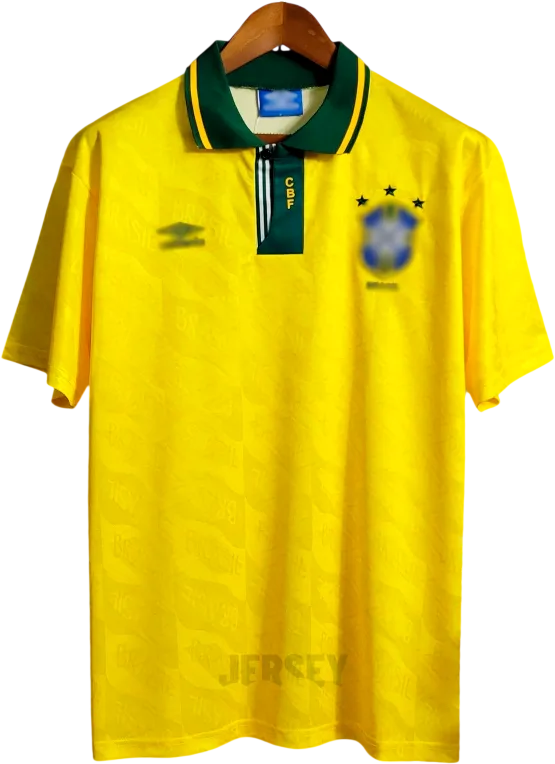 Brasilien Retro-Trikot 1991 Heim – Vorderseite