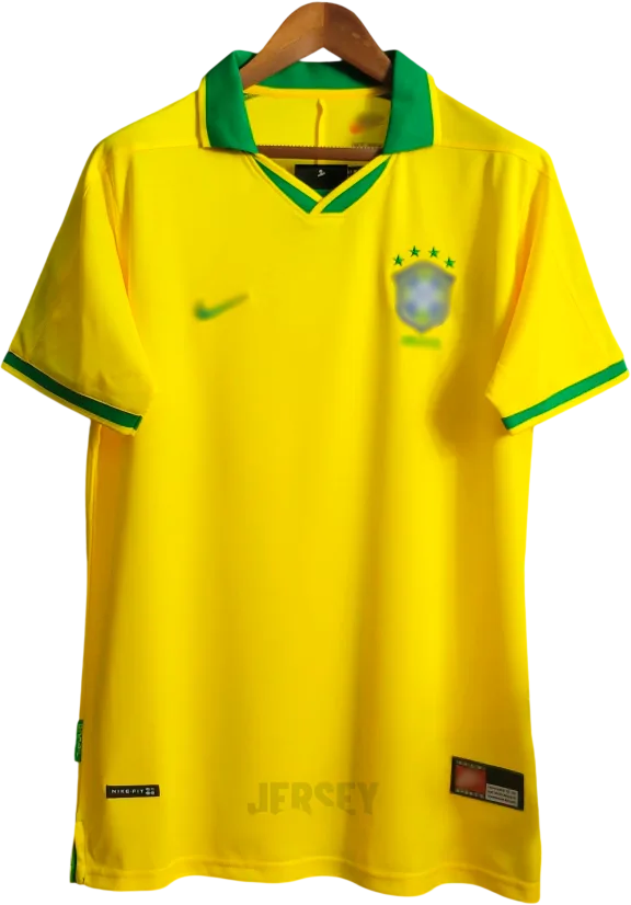 Brasilien Retro-Trikot 1997 Heim – Vorderseite
