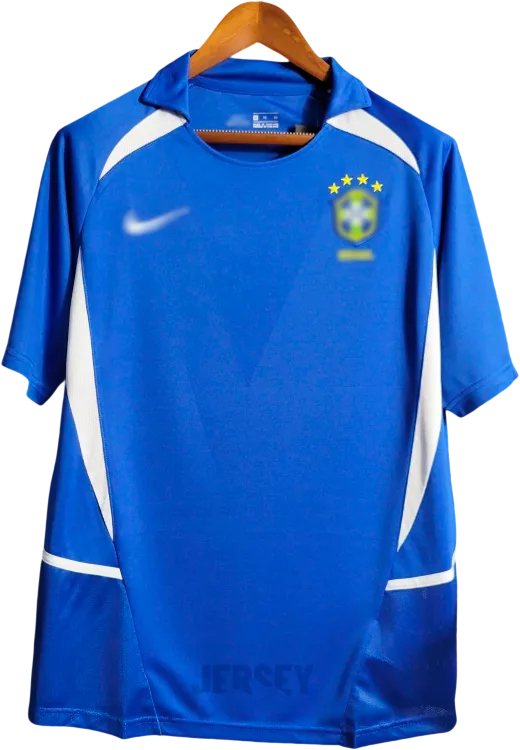 Brasilien Retro-Trikot 2002 Auswärts – Vorderseite