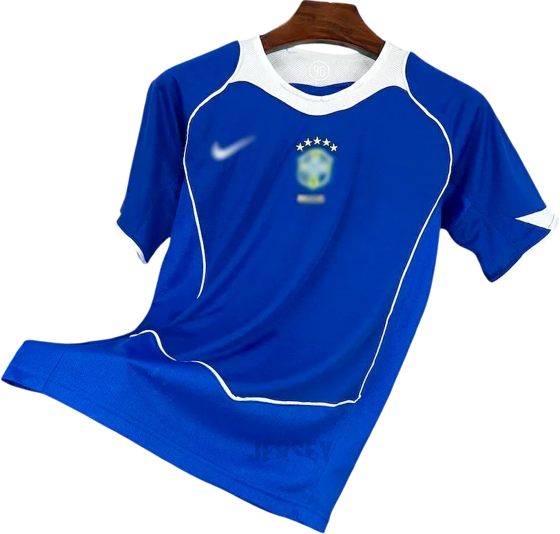 Brasilien Retro-Trikot 2004 Auswärts – Vorderseite