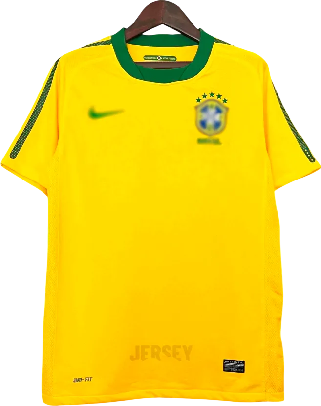 Brasilien Retro-Trikot 2010 Heim – Vorderseite