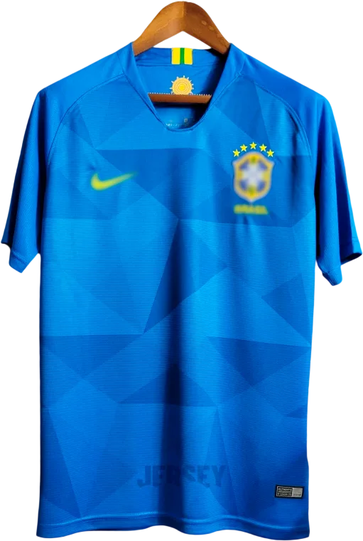 Brasilien Retro-Trikot 2018 Auswärts – Vorderseite