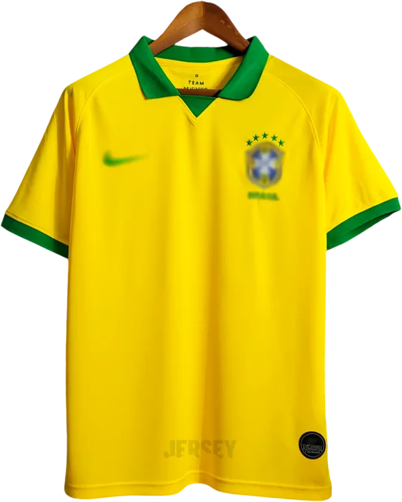 Brasilien Retro-Trikot 2019 Heim – Vorderseite