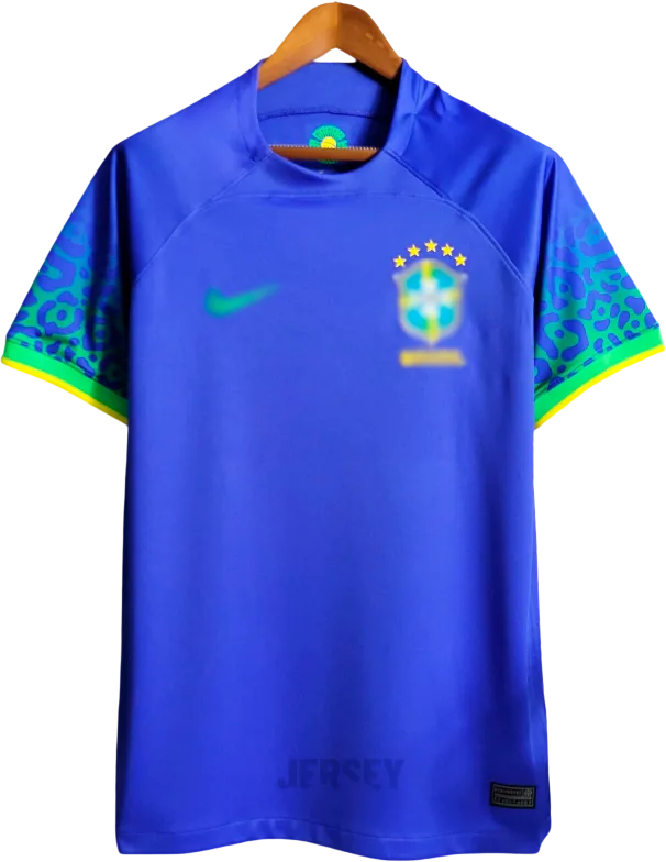 Brasilien Retro-Trikot 2022 Auswärts – Vorderseite