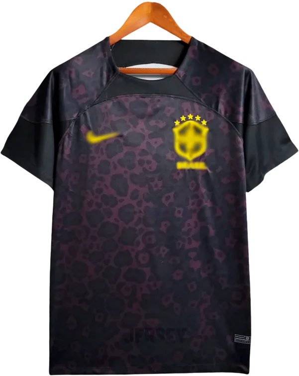 Brasilien Retro-Trikot 2022 Torwart Heim – Vorderseite