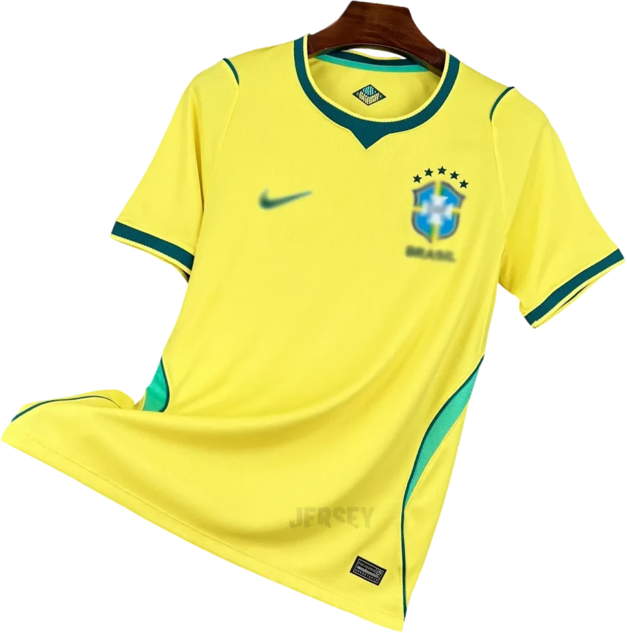 Brasilien Retro-Trikot 2026 Heim – Vorderseite
