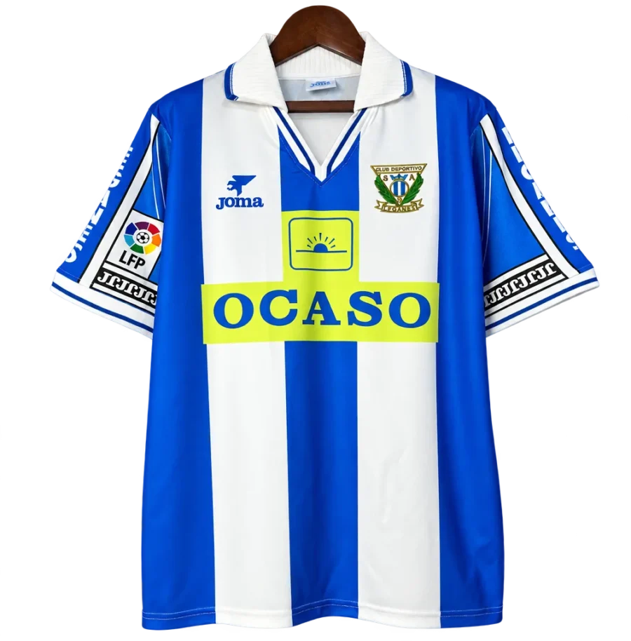 CD Leganés Retro-Trikot 1998–00 Heim – Vorderseite